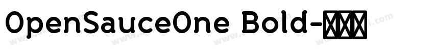 0penSauce0ne Bold字体转换